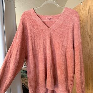 Barefoot Dreams Soft Pink V-Neck Sweater